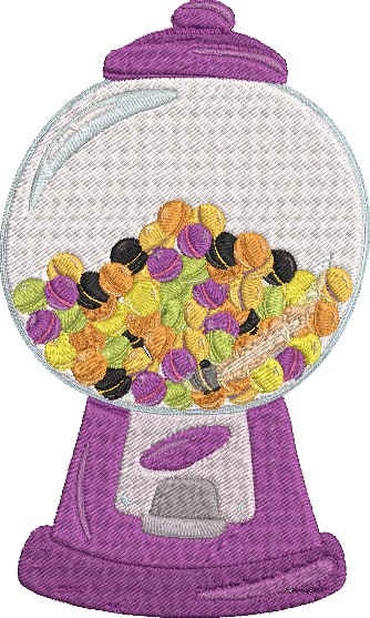 Halloween Candy _ Machine Embroidery Design