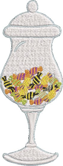 Halloween Candy _ Machine Embroidery Design