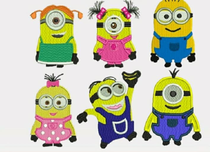 Minions _ Machine Embroidery Design