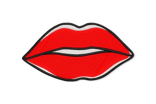 Kissing lips _ Machine Embroidery Design