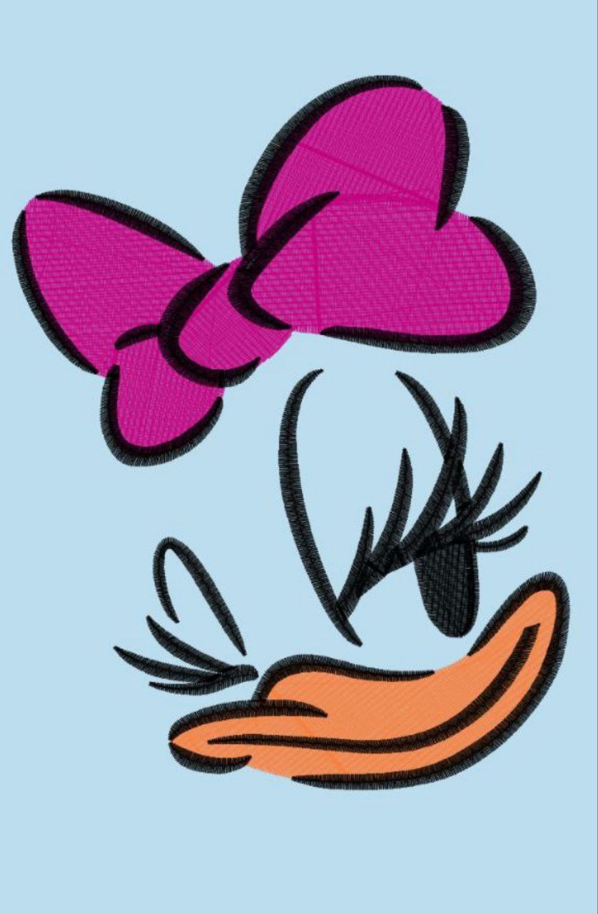 Daisy Duck _ Machine Embroidery Design