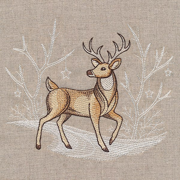 Antelope _ Machine Embroidery Design