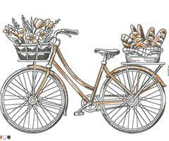 Bike _ Machine Embroidery Design