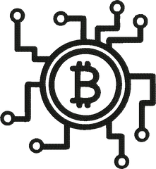 Blockchain Crypto Bitcoin _ Machine Embroidery Design