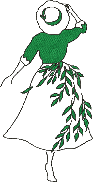 Girl _ Machine Embroidery Design