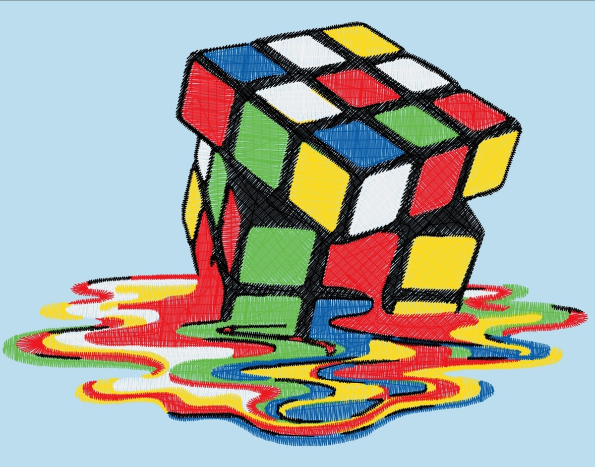 Rubik's Cube _ Machine Embroidery Design