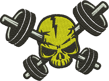 Dumbbells _ Machine Embroidery Design