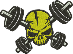 Dumbbells _ Machine Embroidery Design