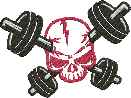 Dumbbells GYM _ Machine Embroidery Design