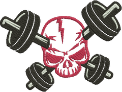 Dumbbells GYM _ Machine Embroidery Design