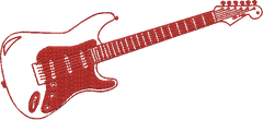 Guitar _ Machine Embroidery Design