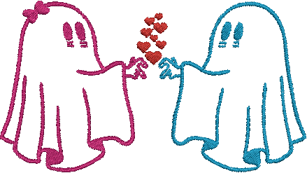 Ghost Love _ Machine Embroidery Design