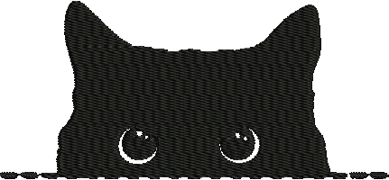 Black Cat _ Machine Embroidery Design