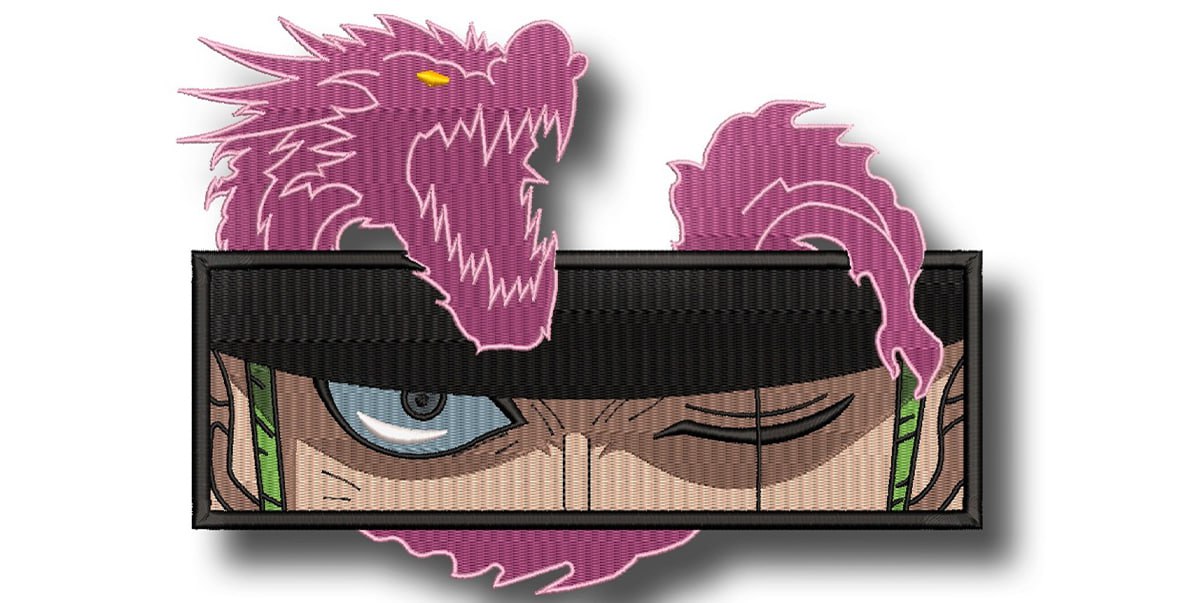 Zoro Roronoa One Piece Machine Embroidery Design