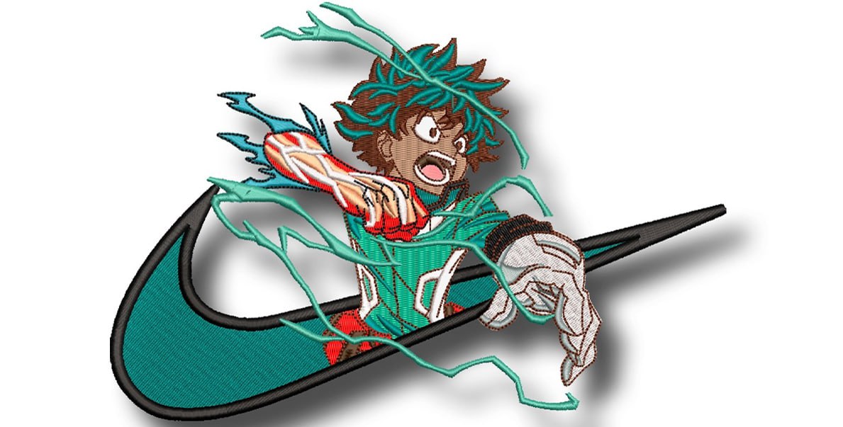 Izuku Midoriya My Hero Academia _ Machine Embroidery Design