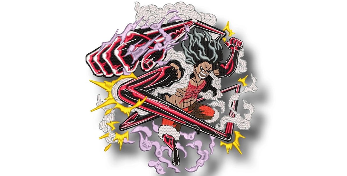 Luffy One Piece _ Machine Embroidery Design