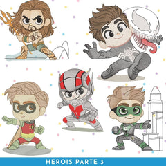 Herois kids _ Superheroes _ Machine Embroidery Design