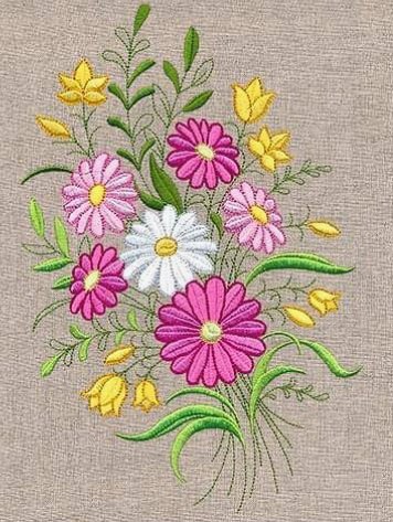 Flowers _ Machine Embroidery Design