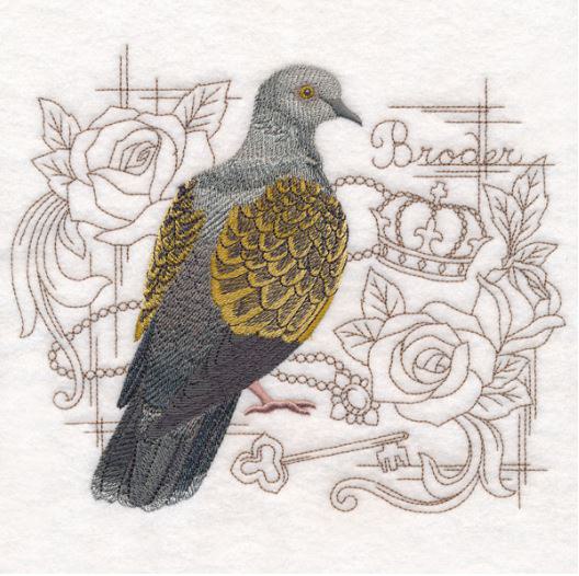 Pigeon _ Machine Embroidery Design