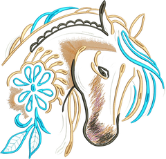 Horse _ Machine Embroidery Design