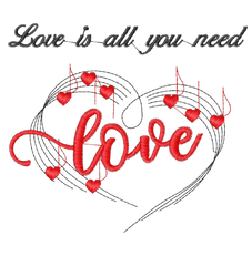 Love is all you need _ Machine Embroidery Design