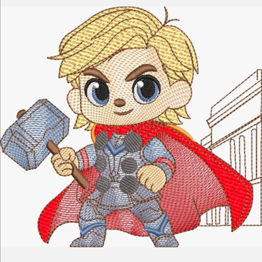 Herois kids _ Superheroes _ Machine Embroidery Design